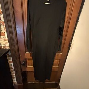 Elegant Black Long Sleeve Dress